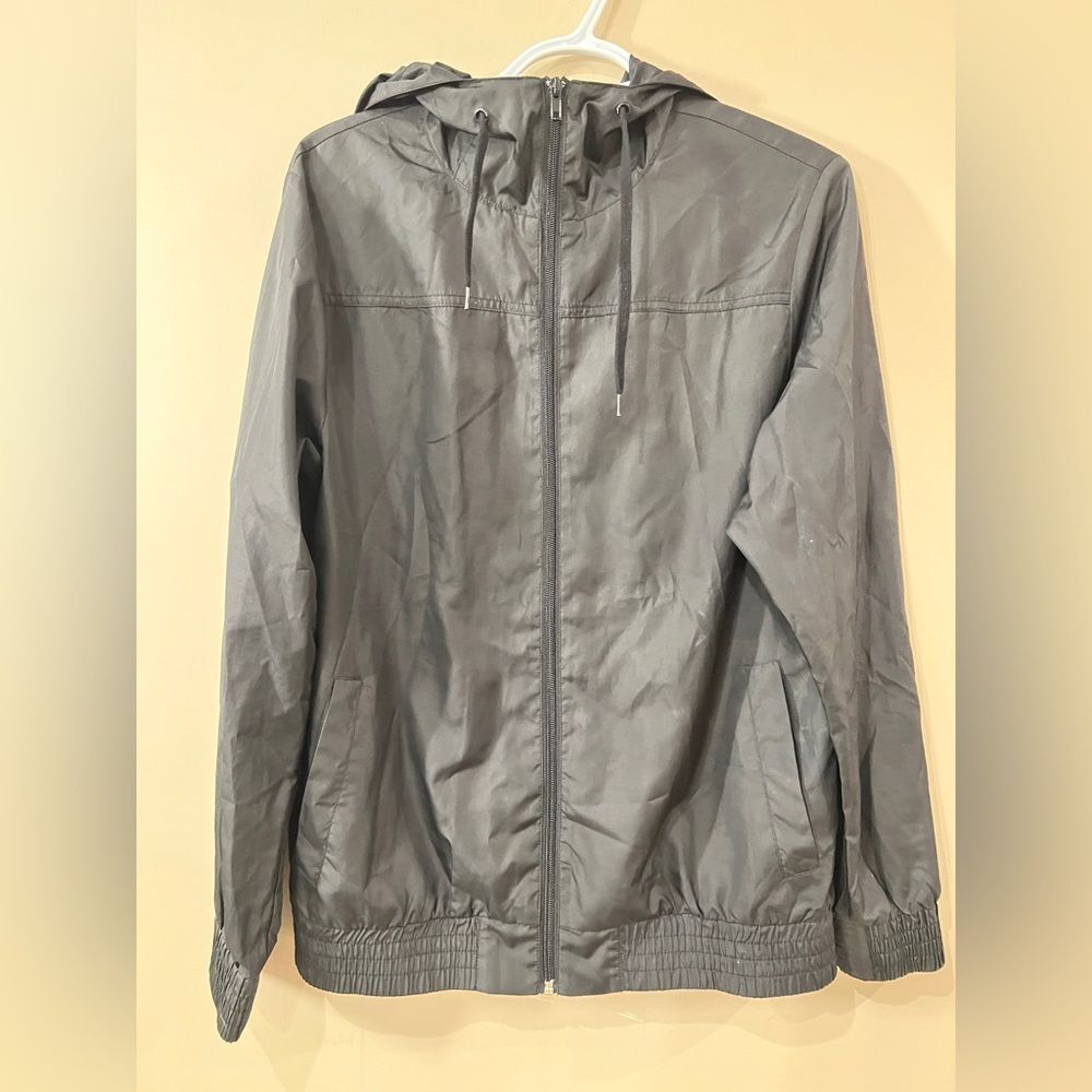 Zine Clothing Charcoal Windbreaker Jacket